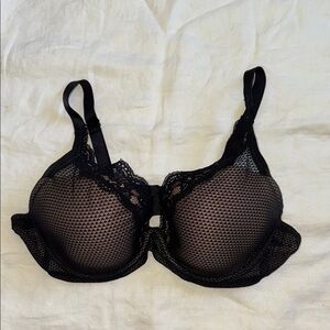 Passionata Black‎ Mesh Lace Bra Underwire 36D